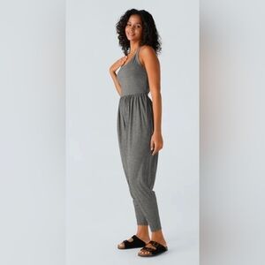 HALARA Charcoal Sleeveless Jumpsuit